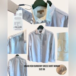 Brand new Burberry dress shirt size 6 US 40 EU